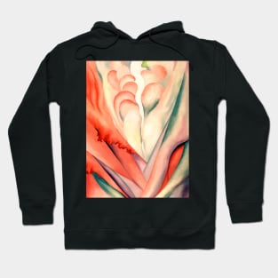 High Resolution Flower Abstraction by Georgia O'Keeffe Hoodie